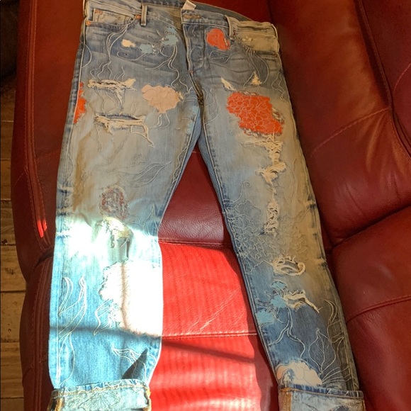 true religion embroidered jeans